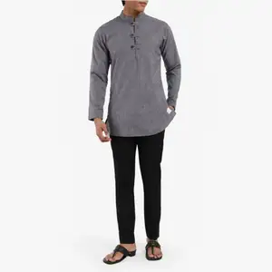 New Pajama Muslim Clothing Arab Thobe Blouse Men For Kurta Designs