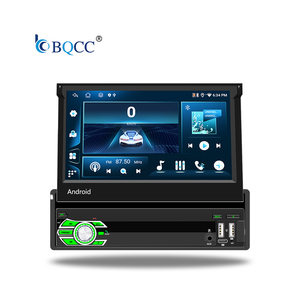 BQCC <span class=keywords><strong>Autoradio</strong></span> Android 1 DIN avec enregistreur cassette et navigation GPS, écran HD rétractable de 7 pouces, lecteur multimédia vidéo et audio stéréo, sans lecteur DVD - Product Image 1