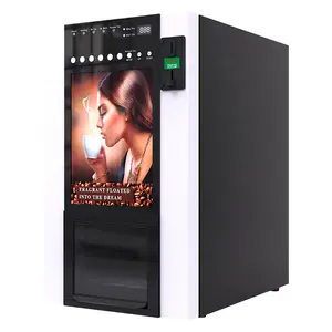 6 Selectie Muntautomaat Muntautomaat Instant Poeder Thee/Koffie/Melk/Hot Chocolade Koffieautomaat
