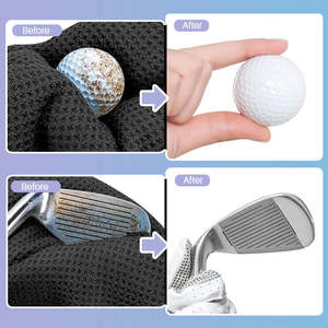 Serviette de golf de sport de haute qualité portable super doux <span class=keywords><strong>cadeau</strong></span> écologique sport serviette de parcours de golf en microfibre à séchage rapide pour hommes - Product Image 6