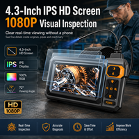 Endoscope électronique, instrument de contrôle non destructif, écran IPS de 4,3 pouces, indice de protection IP67, éclairage LED, résolution 640x480, 2X
