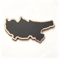 Aimant de réfrigérateur en bois en forme de âne avec carte de Chypre, souvenir de voyage de la côte méditerranéenne, décoration de réfrigérateur, cadeau souvenir en bois