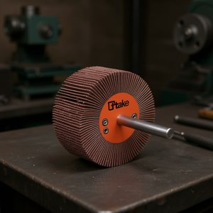 Roue à lamelles abrasives Ttake 40x5 mm, grain 60, tige de 6 mm pour le meulage - Product Image 3
