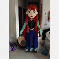Costume de mascotte personnalisé vacances fête de noël eux cosplay princesse elsa costume de mascotte