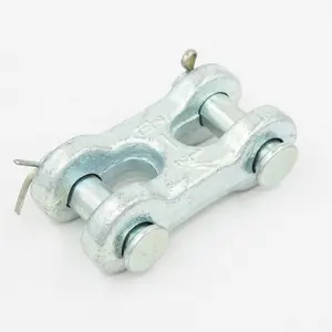 Hoge Kwaliteit China Fabrikant Hardware Legering Milieu Gegalvaniseerd G80 Twin Clevis Link