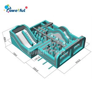 Fábrica de encargo inflable espacio parque temático juegos carrera de obstáculos inflable para la venta - Product Image 6