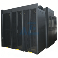 Solution d'équipement de serveur pour micro-centre de données modulaire 48U avec confinement de couloir froid intégré AZE, IP20, 19 pouces, en stock