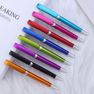 Plastic Twist <b>Ballpoint</b> <b>Pen</b> Solid Matching Clip Custom Logo Metal Advertising <b>Pen</b> for Business Trade Show Promotional Gift - Product Image 1