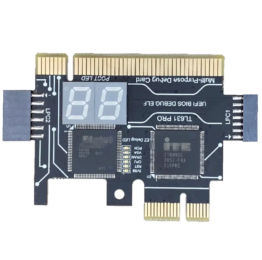 TL631 Pro evrensel dizüstü ve PC PCI PCI-E Mini PCI-E LPC anakart teşhis analiz cihazı hata ayıklama kartları