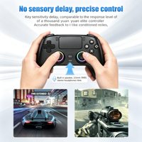 Manette RGB sans fil avec vibration, programmable, bouton Turbo 6 axes, capteurs Hall, joysticks pour jeux PS5/PC/Steam/TV