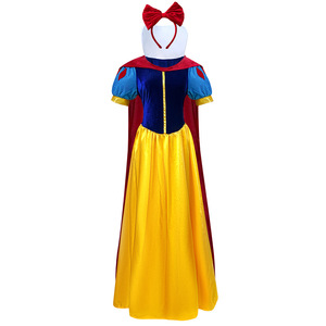 Costume de Blanche-Neige de Disney Yi Xiaoyi pour adulte, jupe avec cape, grande taille S 4XL, conte de fées, cosplay d'Halloween - Product Image 5