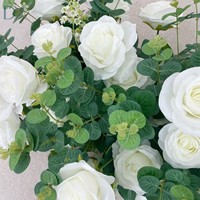 Rangkaian Bunga Artificial Mawar Peony Hydrangea untuk Dekorasi Meja Pernikahan Grosir