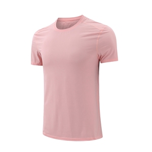 T-shirt da uomo Dryfit in Nylon con logo personalizzato in Nylon da palestra sportiva a manica corta - Product Image 4