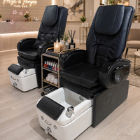 Fauteuil de pédicure électrique haut de gamme réglable, sûr et confortable, sans tube, avec chaleur et massage pour la thérapie des pieds, idéal pour les salons de manucure professionnels et les spas.
