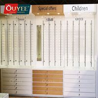 OUYEE OY-OSD113 Présentoir optique verrouillable pour lunettes de soleil et lunettes, en verre, pour magasin de détail, garantie 3 ans