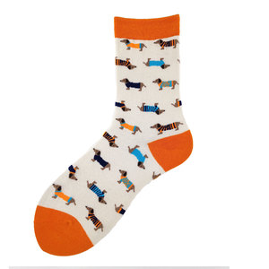 <span class=keywords><strong>Chaussettes</strong></span> fantaisie <span class=keywords><strong>Corgi</strong></span> personnalisées avec logo, 76 % coton, jacquard intégral, imprimé chien, respirantes et douces pour la peau, vente en gros - Product Image 4
