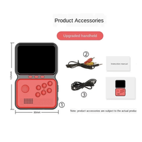 Mini console de jeux rétro portable 16 bits avec casque filaire 900 M3 Hyper X vidéo dans la console de jeux