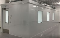 Cabine de salle blanche modulaire à parois rigides ISO 7, assemblage portable pour laboratoire