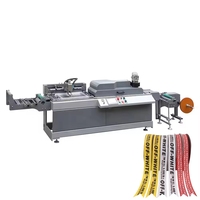 Machine d'impression sérigraphique automatique pour rubans en satin, étiquettes d'entretien de vêtements et bandes de coton
