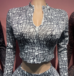 Completo Autunnale da <span class=keywords><strong>Donna</strong></span> 2 Pezzi, Top Corto <span class=keywords><strong>Sexy</strong></span> e Leggings Abbinati, <span class=keywords><strong>Abbigliamento</strong></span> Elasticizzato da Club, Set Coordinato con Pantaloni Aderenti - Product Image 3