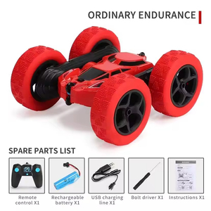 Voiture RC 4CH à prix d'usine avec lumières LED et évitement d'obstacles. Voiture de course télécommandée pour enfants, portée 500 m - Product Image 3