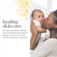 Crème réparatrice pour bébé au beurre de karité biologique végétalien OEM, hydratant corporel complet pour érythème fessier, peau sèche et sensible des nourrissons 212,6g