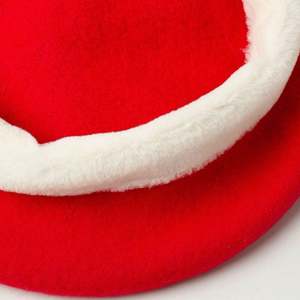 Nouveau Béret en Laine pour Femme Automne Hiver, Style Peintre, Chaud et Mignon avec Pompon en Fourrure, Idéal pour les Fêtes de Noël - Product Image 3
