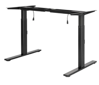 Cadre de bureau moderne en métal à double moteur, réglable en hauteur, avec fonction mémoire, pour bureau assis-debout, bureau à domicile, étude, ordinateur, personnalisable