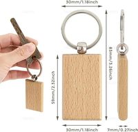 Porte-clés en bois massif en gros, logo gravé au laser, porte-clés rond, souvenir promotionnel, anneau personnalisé, étiquettes de clés personnalisées à la mode