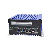Mini PC industriel intégré avec fente d'extension PCI, ordinateur industriel robuste à large tension 9-36V sans ventilateur pour une étanchéité totale à la poussière