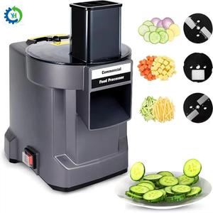 Procesador y Cortador de Alimentos 3 en 1 Eléctrico de Acero Inoxidable Automático para Verduras y Frutas para Uso Comercial o Doméstico - Product Image 1