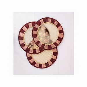 Posavasos Rústicos Hechos a Mano con Fibra de Rafia para Café, Té, Vino, Bebidas, Mesa de Comedor, Sala de Estar, Decoración Bohemia - Product Image 1