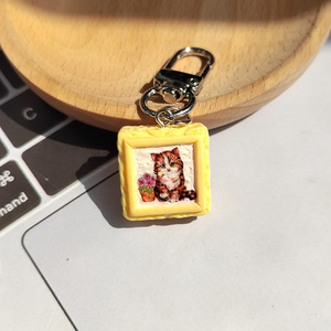 <span class=keywords><strong>2025</strong></span> Phổ Biến Hợp Thời Trang Phim Hoạt Hình Nhựa 3D Vui Thời Trang Mèo Khung Ảnh Hoa Tinh Tế Keychain Vòng Chìa Khóa Túi Phụ Kiện Mặt Dây Chuyền - Product Image 6