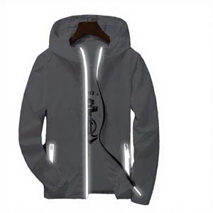 2025 Factory Direct Casual Coated Stand Collar <b>Summer</b> <b>Jacket</b> for <b>Men</b> Thin Hooded Outdoor Zipper with Custom Logo - Product Image 2