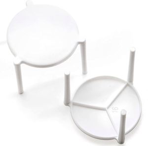 Eco-Friendly PP Tripod Pizza Saver Custom Food Grade Disposable <b>Lunch</b> <b>Box</b> with Lid Multi-Use Bio Pizza Stand - Product Image 3