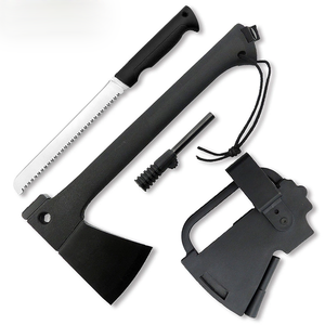 Hacha de fibra de vidrio para acampar, herramienta multifuncional con mango táctico para supervivencia - Product Image 1