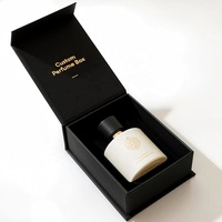 Emballage Coffret Cadeau de Luxe Personnalisé et Recyclable, Certifié FSC, Encre de Soja, avec Insert en Mousse, pour Flacon de Parfum Cosmétique, Couvercle et Base sur Mesure