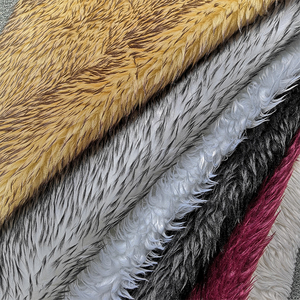 नरम शराबी फजी पॉलिएस्टर गुलाबी असबाब अशुद्ध फर सामग्री कपड़े - Product Image 3