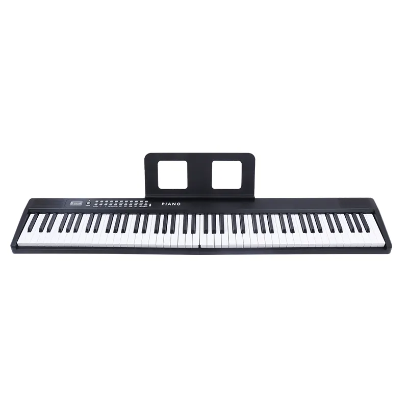 BD Music 88 Teclas Órgano electrónico con pedal de sostenimiento con puertos de 5V tipo C Piano digital para varios propósitos de actuaciones