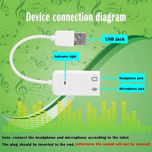 Xput OEM barato blanco 2,0 Canal Virtual 7,1 USB <span class=keywords><strong>externa</strong></span> <span class=keywords><strong>tarjeta</strong></span> <span class=keywords><strong>de</strong></span> <span class=keywords><strong>sonido</strong></span> <span class=keywords><strong>de</strong></span> Audio USB a Jack 3,5 MM <span class=keywords><strong>tarjeta</strong></span> <span class=keywords><strong>de</strong></span> <span class=keywords><strong>sonido</strong></span> - Product Image 3