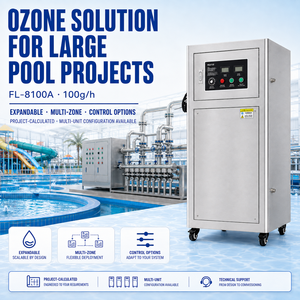 Générateur d'ozone PLC pour <span class=keywords><strong>piscine</strong></span> de 100 g pour la désinfection et la stérilisation des grandes piscines et des parcs aquatiques - Product Image 1