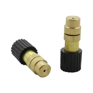 6mm Brass Adjustable Misting Sprinkler Garden Irrigaion Sprayer Cooling Fog Nozzle