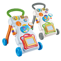 Poussettes pour bébés Walkers 4 en 1 Multifonctionnel Toddler Learning Walking Stroller Activity Center Baby Walker
