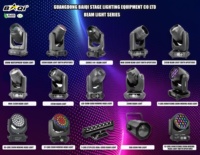 BAQI - Luz de Escenario LED de Alta Luminosidad de 380 W, Cabezal Móvil, 13 Colores, Gobo, IP33, DMX512, Activación por Sonido, Profesional para Eventos y DJ