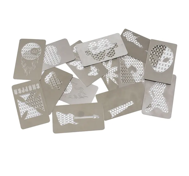 Tragbare manuelle Metall kräuter mühle Karte in Edelstahl Rauch mühle Karte Kräuter mühle