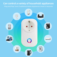 Enchufe Inteligente WiFi ZIGBEE LangYeao Tuya, Enchufe EU BR UK US IT AU FR, Temporizador, Monitor de Energía, Compatible con Google Home, Alexa, Smartlife, 16A