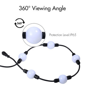 รางอลูมิเนียมขนาด 35 มม./50 มม. สำหรับไฟพิกเซล ไฟตกแต่งภายนอกแบบถาวร ไฟ LED DMX บอล - Product Image 6