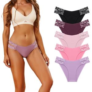 Tanga de microfibra ultraligera de talla grande para <span class=keywords><strong>mujer</strong></span>, <span class=keywords><strong>ropa</strong></span> <span class=keywords><strong>interior</strong></span> básica Invisible suave de cintura baja sin costuras, Bikini romántico Sexy - Product Image 6