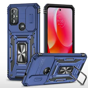 Kameras chutz Kicks tand Ring Rotierende Handy hülle für Motorola G Stylus 5G Play Pure Shock proof Case