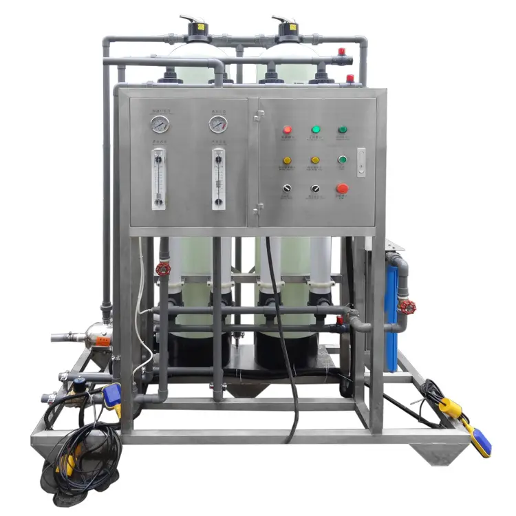 Mesin pengolahan air untuk tanaman pengolahan air dan tanaman pengolahan air minum dengan tangki serat kaca 2000LPH